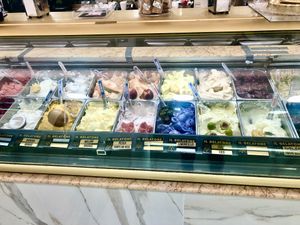 The flavours   at Il Gelatone in Rome