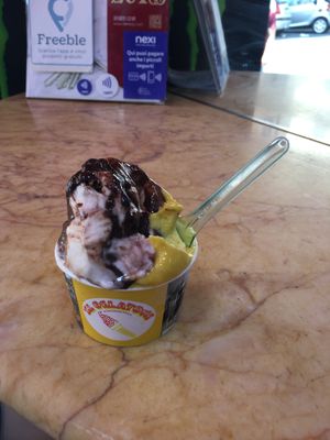  Egan Nutella and salty caramel  at Il Gelatone in Rome