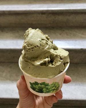 Pistachio after I’d eaten a bit. €5 at Il Gelatone in Rome