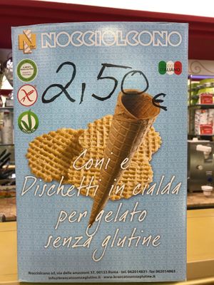 Vegan and gluten free at Il Gelatone in Rome