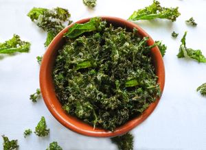 Salt & Vinegar Kale Crisps at Woodland Manor Hotel & Restaurant in Clapham