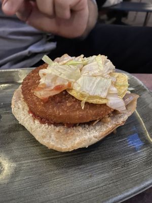 vegan planted.chicken burger  at Le Burger in Graz