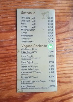 Vegane Gerichte at Mama's Haus in Hannover