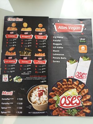 Alles vegan, Sojajoghurt at Oses Çiğ Köfte in Kaiserslautern