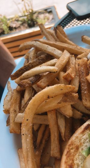 THE FRIES!!!!  at Green Truck Pub in Savannah