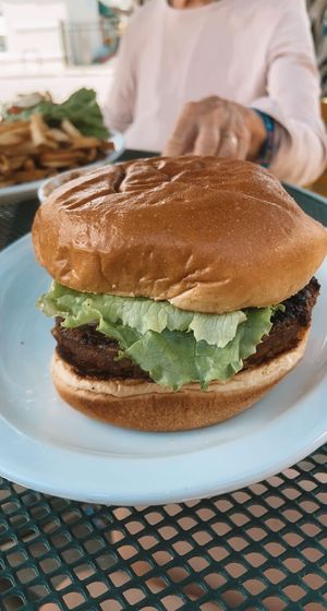 veggie burger   at Green Truck Pub in Savannah