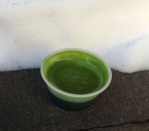 Wheatgrass juice at Juice Island in New York City