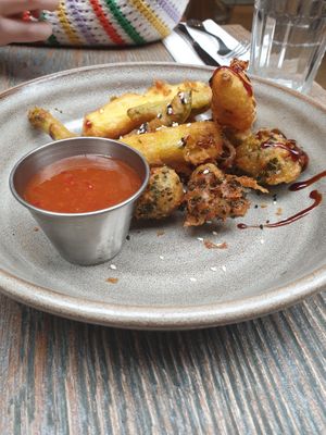 veg tempura at Forgan's in Dundee