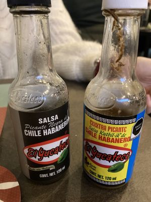 Extra hot sauces  #Veganuary at Britos in Milan