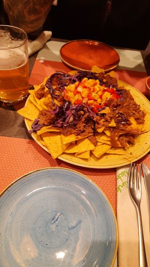 nachos with pulled jackfruit at Britos in Milan