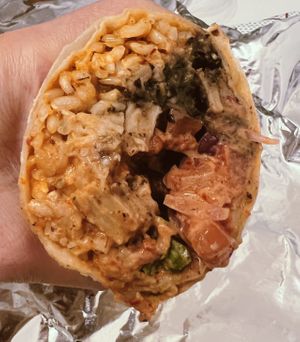 Burrito La Cruz (vegan chicken)  at Britos in Milan