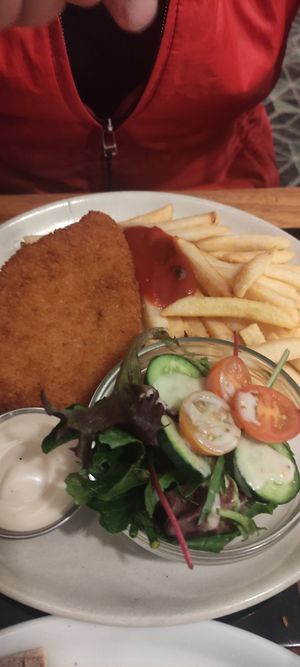Plant based Schnitzel at Tollgate Hotel in Parramatta