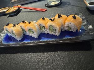 Vegan “salmon"  at Hiromi in Cancun