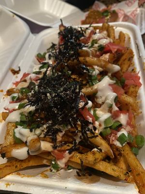 Oki fries (w hot fries )   at Super Crisp in Detroit