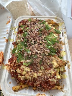 Kimchi fries   at Super Crisp in Detroit