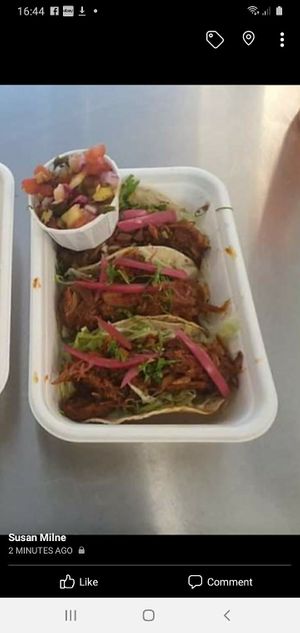 Jackfruit tinga tacos❤ at Antojitos in North West London