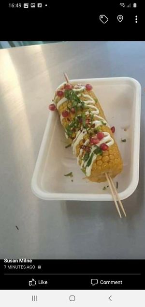 Grilled elote at Antojitos in North West London