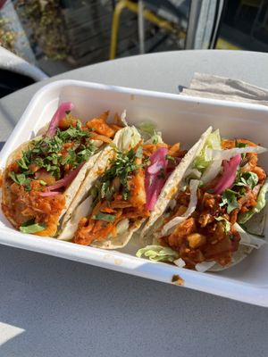 Jackfruit tacos  at Antojitos in North West London