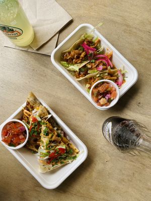 Quesadilla and tacos!   at Antojitos in North West London