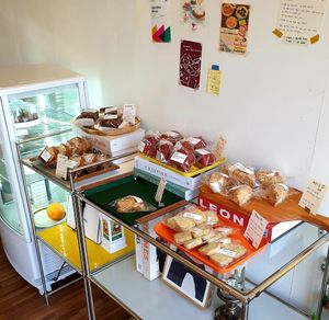 display counter at DOTD Bakery in Seoul