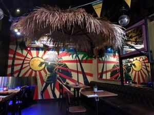 Rear dining area at Ma Petite Jamaica in North West London