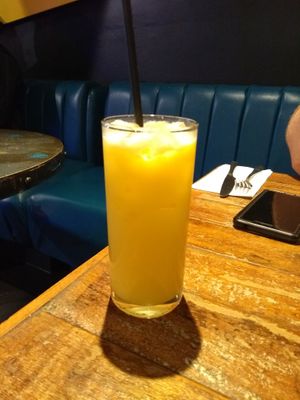 Coconut mango smoothie  at Ma Petite Jamaica in North West London