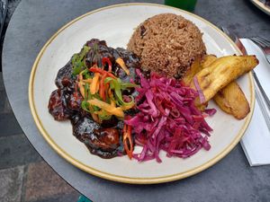 Vegan jerk - amazing!!! at Ma Petite Jamaica in North West London