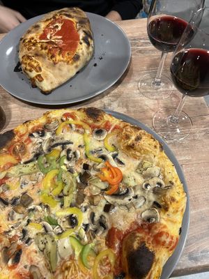 Vegan pizza  at Bella Vita in Strasbourg
