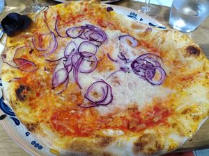 pizza larbons at Bella Vita in Strasbourg