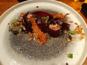 Rote Beete Cannelloni at ÜBERLAND in Braunschweig