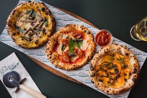 Why get 1 pizza when you can have 3? at Pico Pizza - Vesterbro in Copenhagen