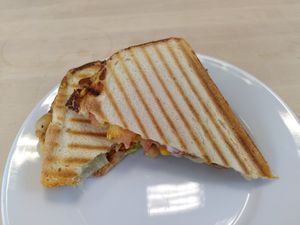 Bean toastie (June 2023) at Laughing Llama Coffee & Bistro in York