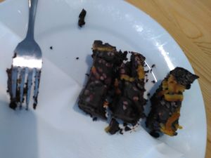 Chocolate and orange cake (August 2023) at Laughing Llama Coffee & Bistro in York