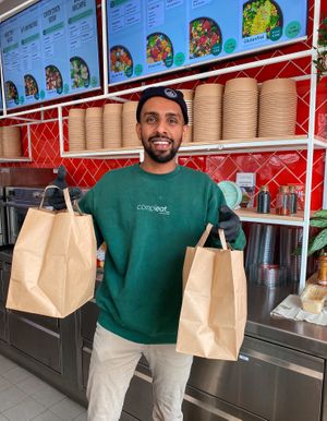 Say hello to Rahul.  at Compleat - Takeaway in Heidelberg