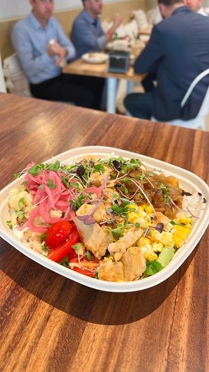 Design District Chick'n Bowl

Base: White Rice • Warm Hummus • Romaine • Dressing: Ranch • Toppings: Buffalo Chick'n • Caramelized Onions • Corn off the Cob • Roast at Happea's - Aventura in Miami