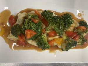 Brokkoliwald auf Sellerie-Kohlrabipüree  at Ma ma Mia in Spittal An Der Drau