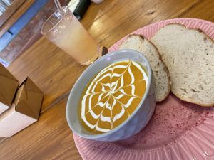 Soup of the dayy  at The Little Gem in Royal Wootton Bassett