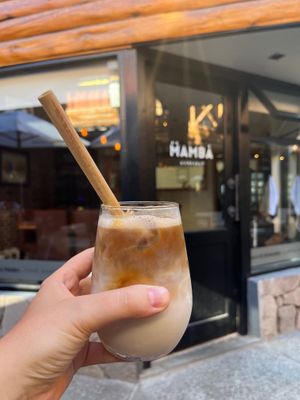 Almond crush (cold coffee) at Mamba in Neuquen