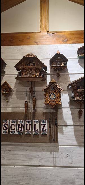 cuckoo clocks! at Cucú Schulz in Neuquen