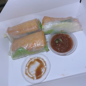 tofu summer rolls   at Kinaly Thai Express in Escondido