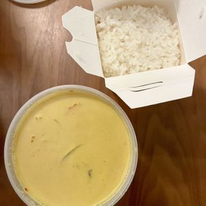 yellow curry takeout  at Kinaly Thai Express in Escondido