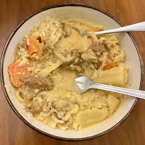 yellow curry  at Kinaly Thai Express in Escondido