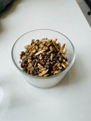 Lavender cream with seeds  at Les Mijoteuses in Dijon