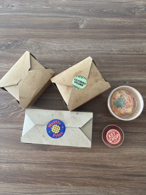 Full order in packaging   at A Burgers in Nanterre