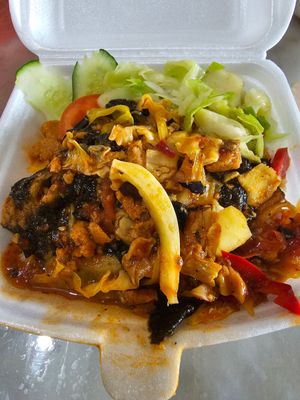 Sardine fish rice, smells good at Simplefood Vegetarian & Vegan Cuisine 原味素食 in East Singapore