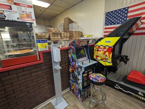 Arcade games at Uncle Gino's Pizzeria in Temecula
