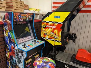 Arcade games at Uncle Gino's Pizzeria in Temecula