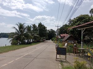 Just opposite of the ocean and very close to the pier at Anchor Point Restaurant in Koh Yao Noi