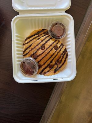 Chocolate pancakes!  at Vegelicious Antioch in Antioch