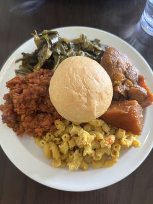 Soul food plate!  at Vegelicious Antioch in Antioch